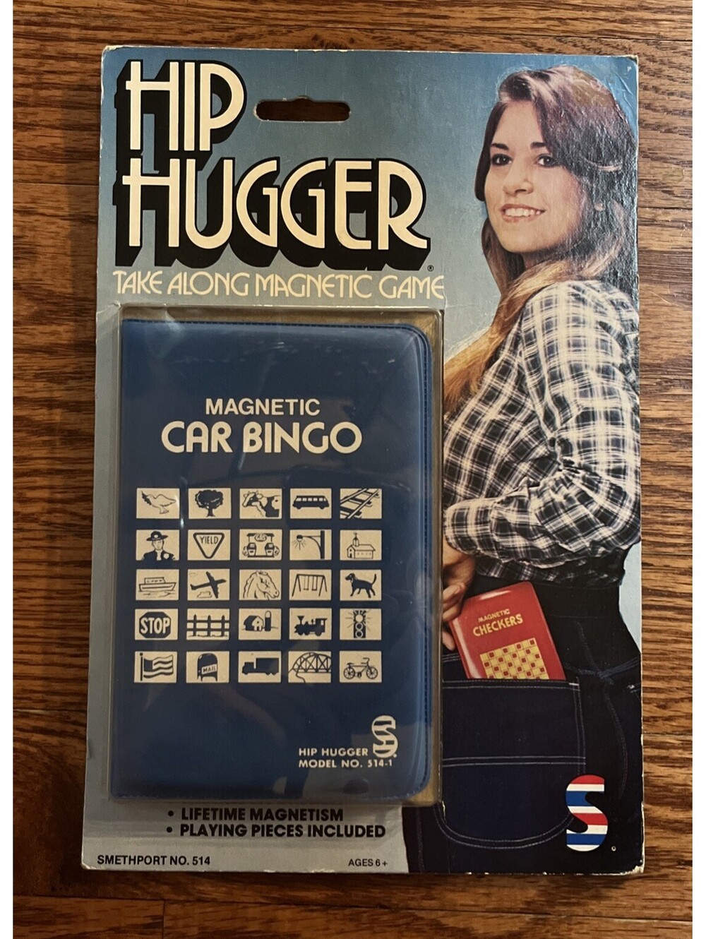 Vintage Hip Hugger Car Bingo Travel Game Magnetic Sealed Complete NOS Rare 80s